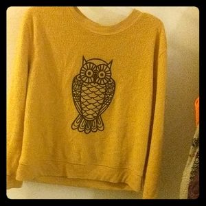 Juniors owl sweater
